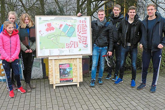 Die Eper Leichtathleten nahmen an der Cross-Meisterschaft in Herten teil und waren froh, dass unter schwierigsten Bedingungen alle das Ziel erreichten.