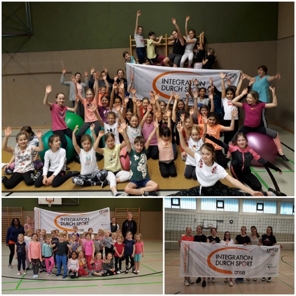 Collage der Aktionen vom TV-Westfalia 07 Epe zur Interkulturellen Woche gegen Rassismus